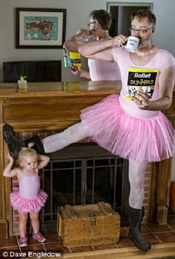 Cùng con tập ballet